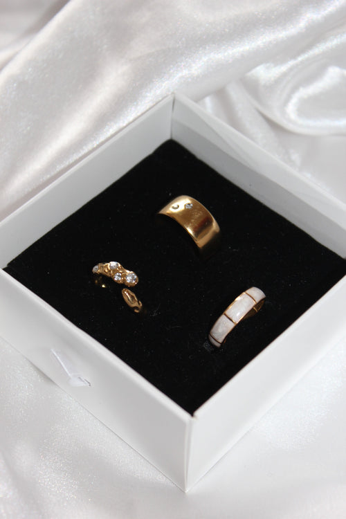 Beyaz Çelik Yüzük