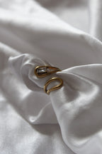 Çift Taraflı Taşlı Çelik Yüzük