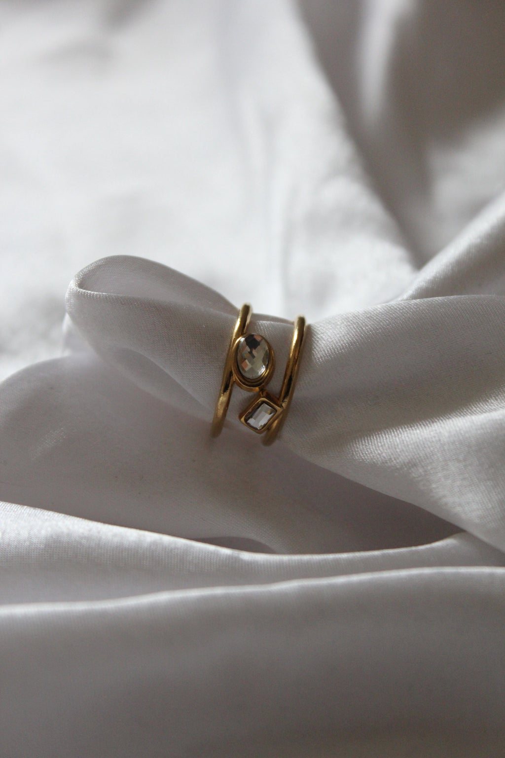 Taşlı Geniş Çelik Yüzük