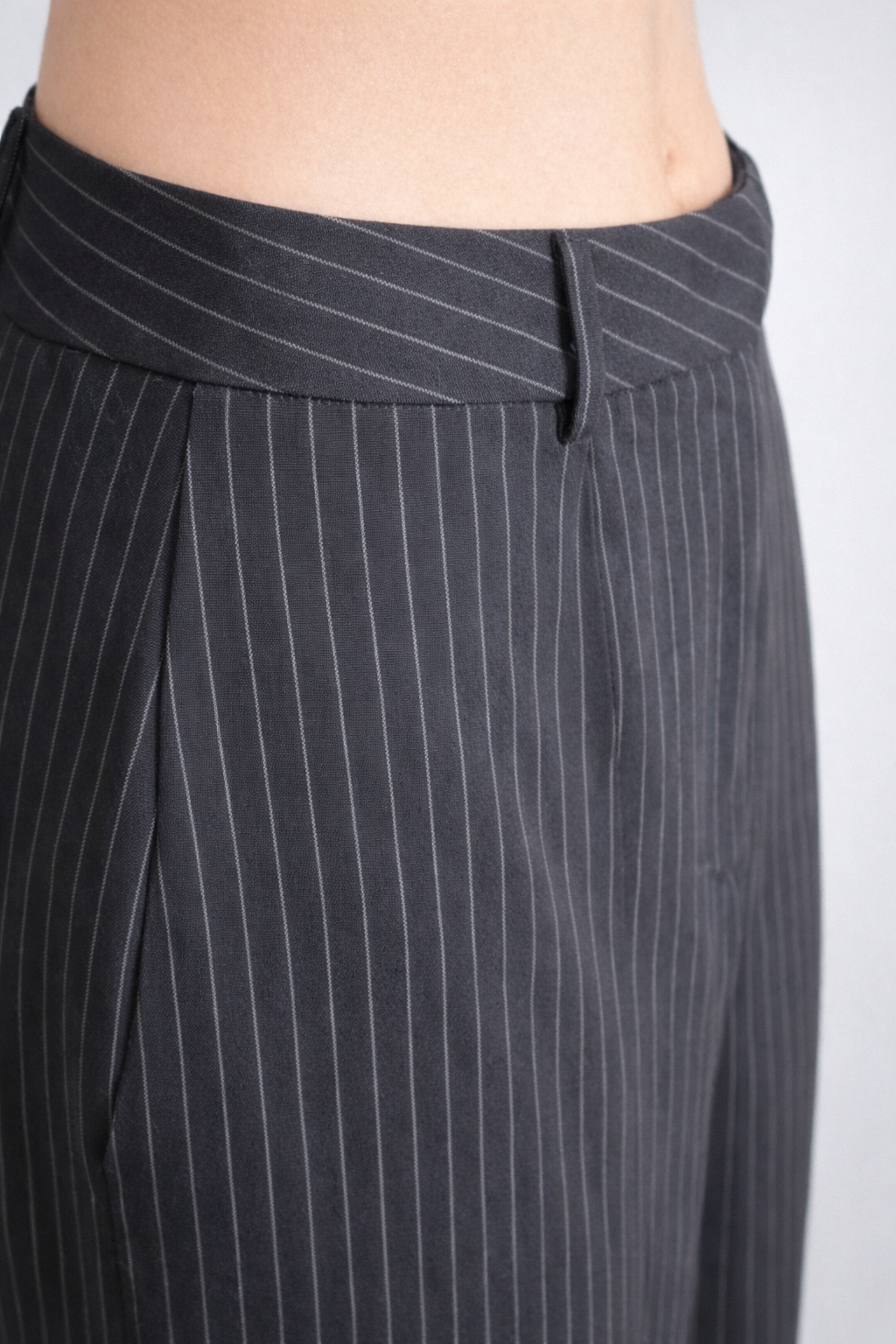 Çizgili Kumaş Etek